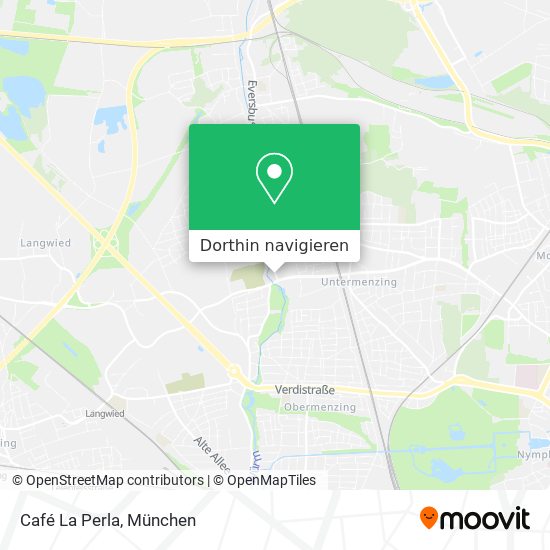 Wie komme ich mit Bus, U-Bahn, Bahn oder S-Bahn nach Café La Perla in Wie komme ich mit Bus, U-Bahn, Bahn oder S-Bahn nach Café La Perla in