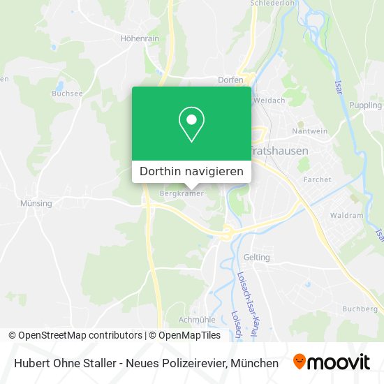 Hubert Ohne Staller - Neues Polizeirevier Karte