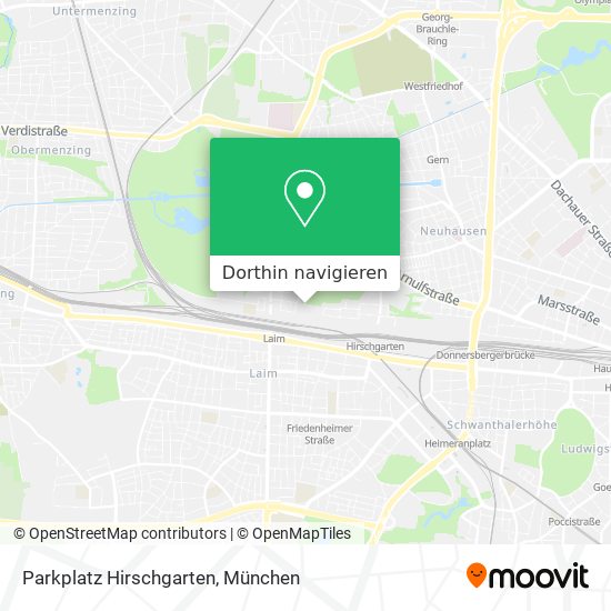 Parkplatz Hirschgarten Karte