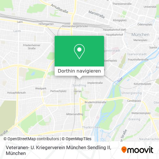 Veteranen- U. Kriegerverein München Sendling II Karte