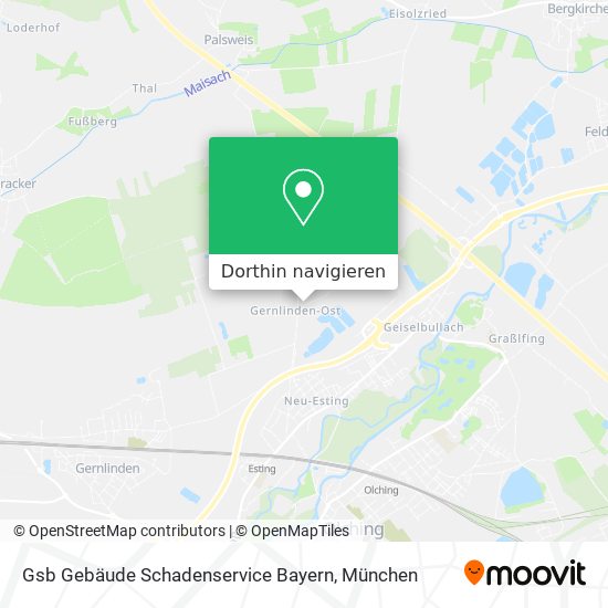 Gsb Gebäude Schadenservice Bayern Karte