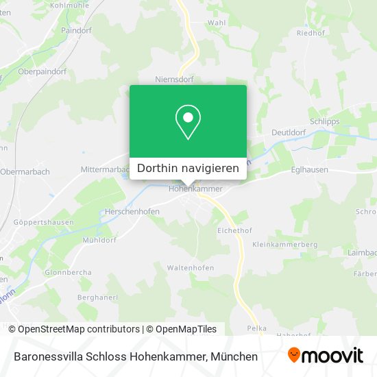 Baronessvilla Schloss Hohenkammer Karte