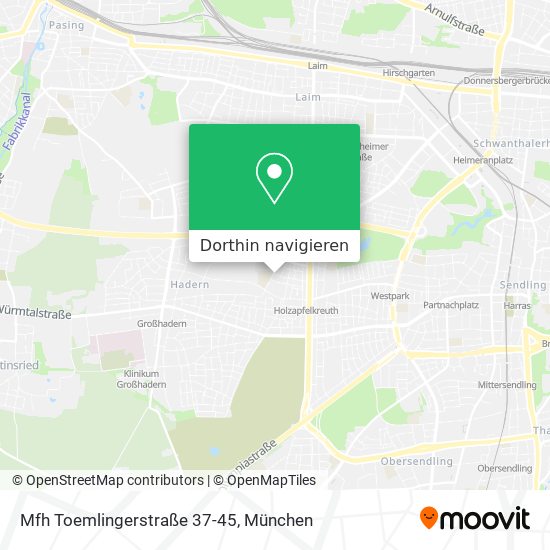 Mfh Toemlingerstraße 37-45 Karte