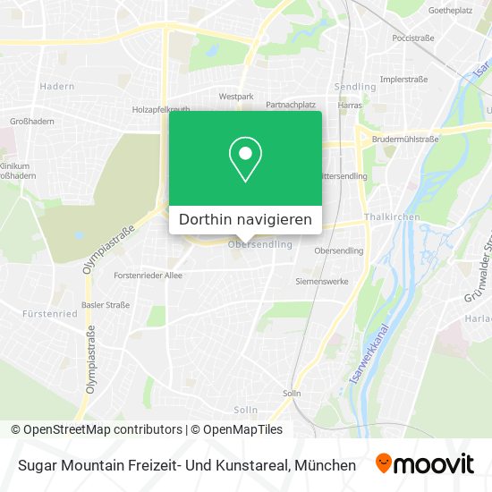 Sugar Mountain Freizeit- Und Kunstareal Karte