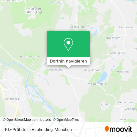 Kfz-Prüfstelle Ascholding Karte