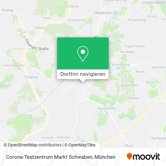 Corona-Testzentrum Markt Schwaben Karte