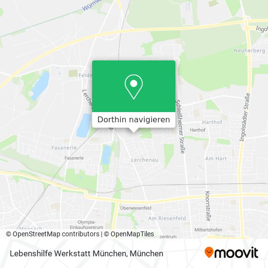 Lebenshilfe Werkstatt München Karte