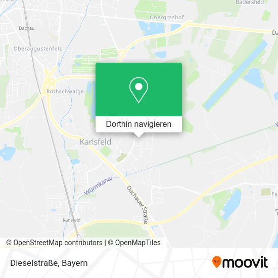 Dieselstraße Karte