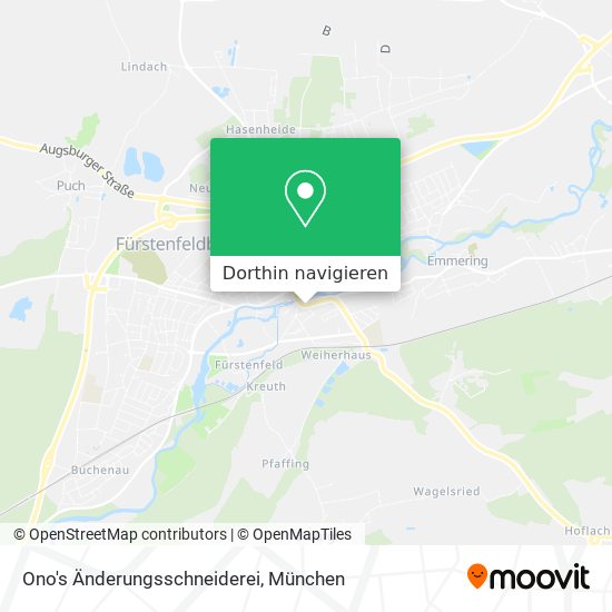 Ono's Änderungsschneiderei Karte