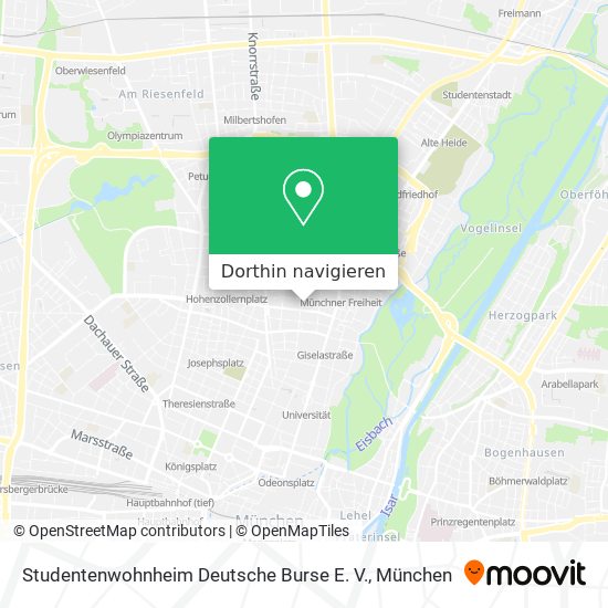 Studentenwohnheim Deutsche Burse E. V. Karte