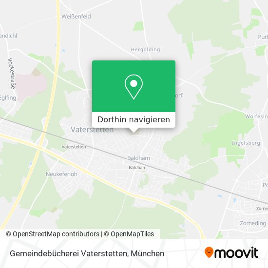 Gemeindebücherei Vaterstetten Karte