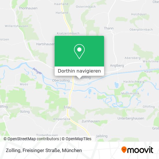 Zolling, Freisinger Straße Karte