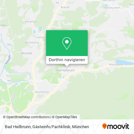 Bad Heilbrunn, Gästeinfo / Fachklinik Karte