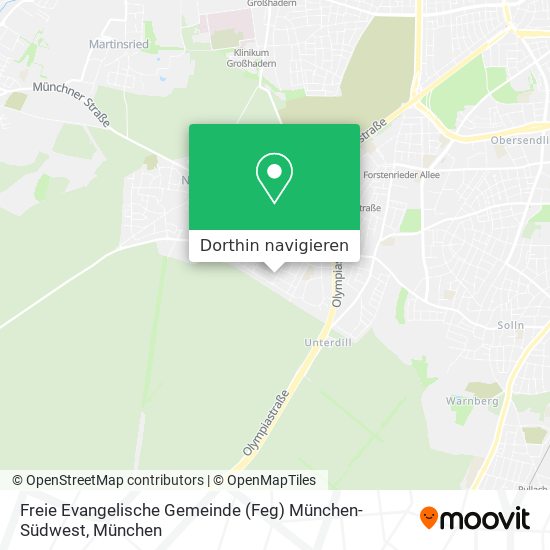 Freie Evangelische Gemeinde (Feg) München-Südwest Karte