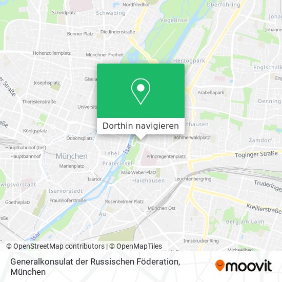 Generalkonsulat der Russischen Föderation Karte