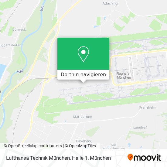 Lufthansa Technik München, Halle 1 Karte