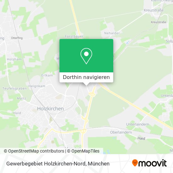 Gewerbegebiet  Holzkirchen-Nord Karte