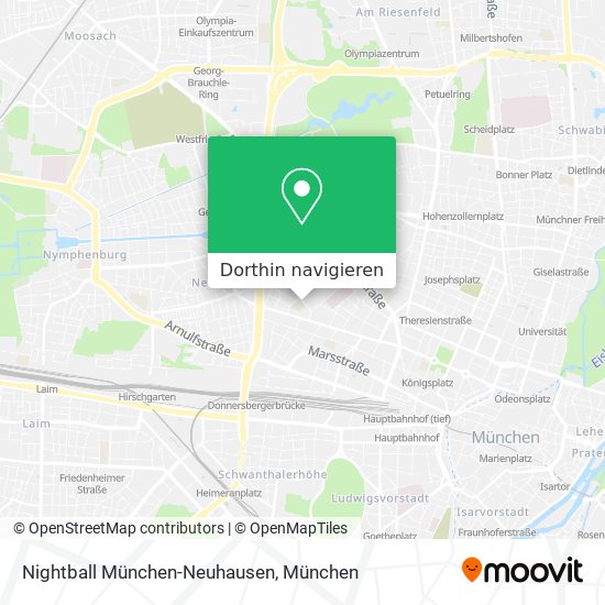Nightball München-Neuhausen Karte