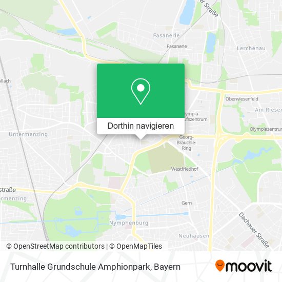 Turnhalle Grundschule Amphionpark Karte