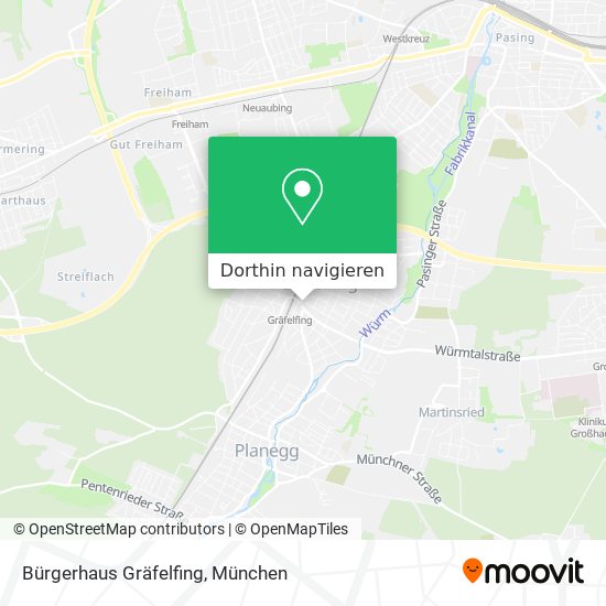 Bürgerhaus Gräfelfing Karte