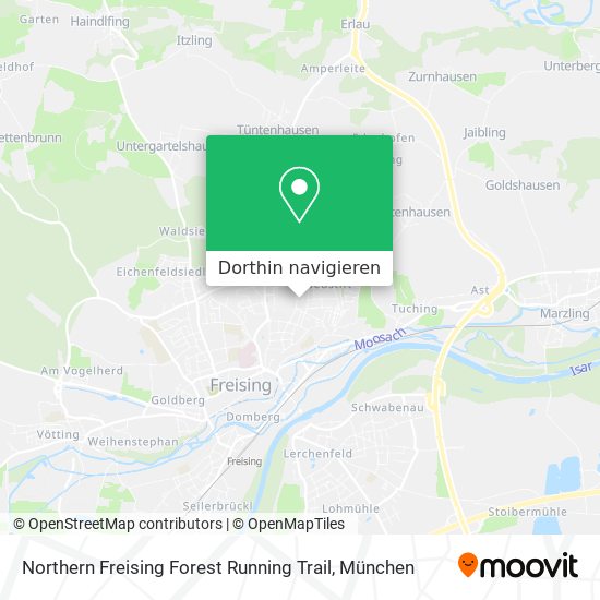 Northern Freising Forest Running Trail Karte