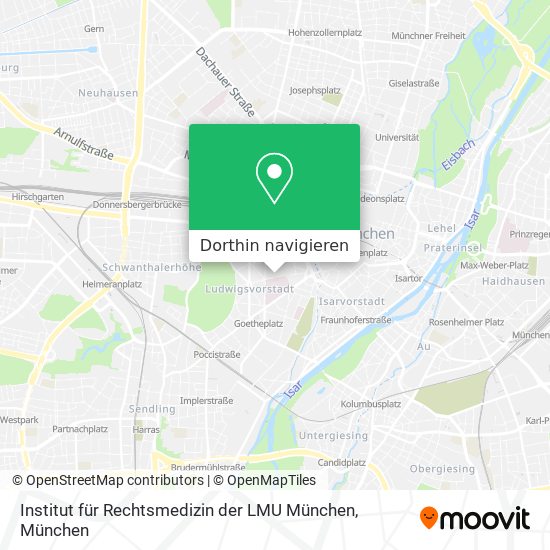 Institut für Rechtsmedizin der LMU München Karte