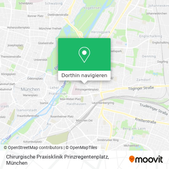 Chirurgische Praxisklinik Prinzregentenplatz Karte