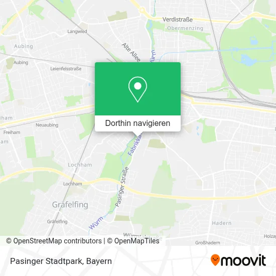 Pasinger Stadtpark Karte