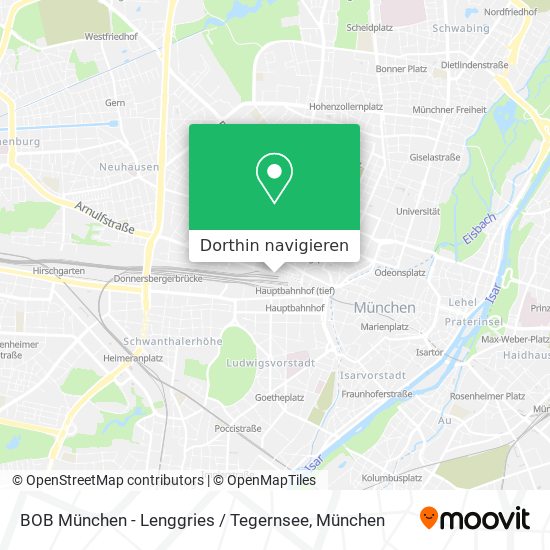 BOB München - Lenggries / Tegernsee Karte