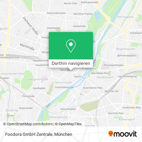 Foodora GmbH Zentrale Karte