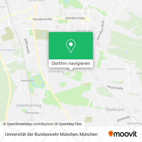 Universität der Bundeswehr München Karte