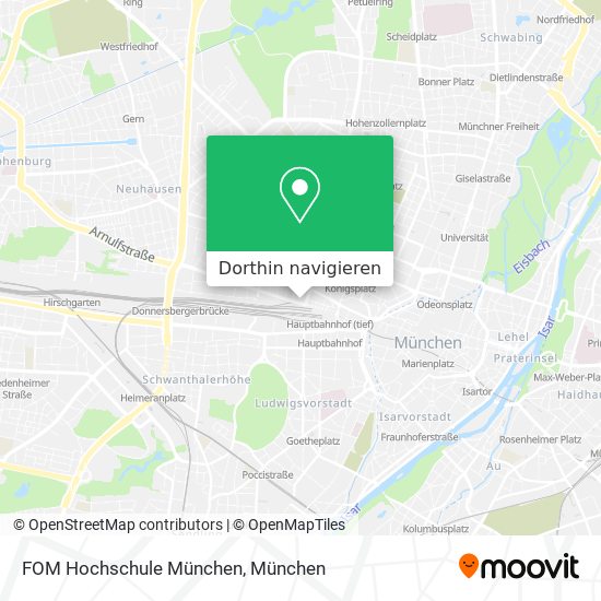 FOM Hochschule München Karte