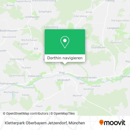 Kletterpark Oberbayern Jetzendorf Karte
