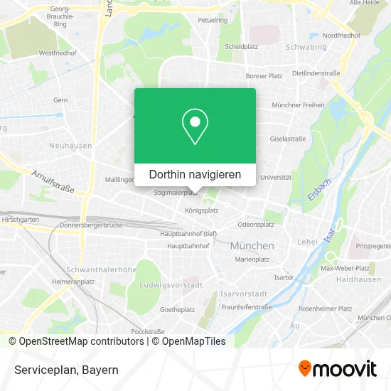 Serviceplan Karte