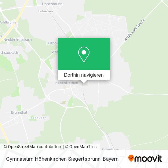 Gymnasium Höhenkirchen-Siegertsbrunn Karte