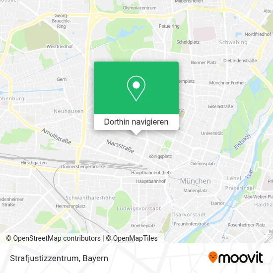 Strafjustizzentrum Karte