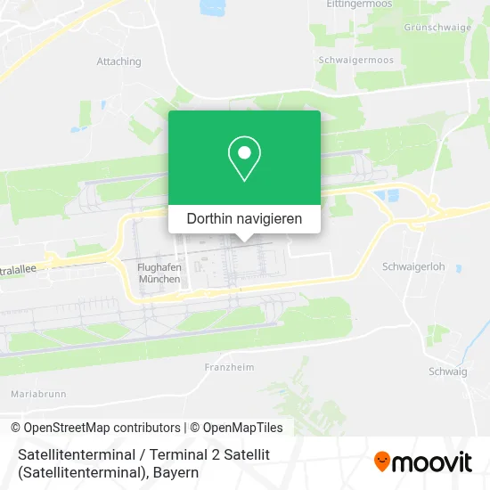 Satellitenterminal / Terminal 2 Satellit Karte