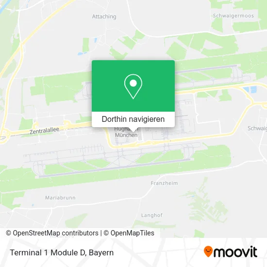 Terminal 1 Module D Karte