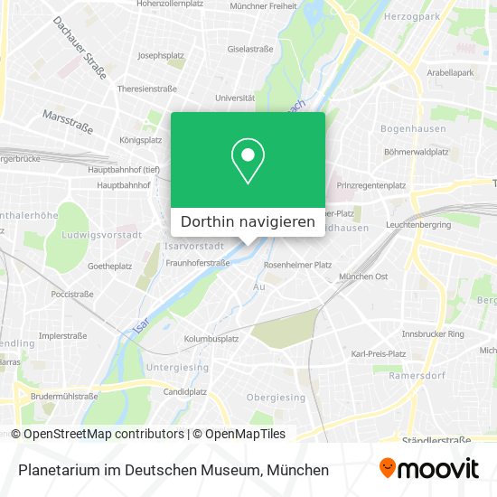 Planetarium im Deutschen Museum Karte