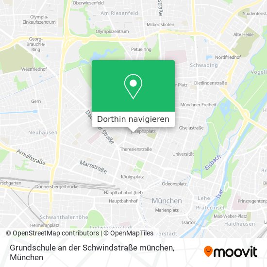 Grundschule an der Schwindstraße münchen Karte