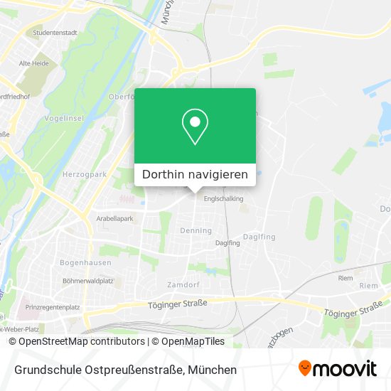 Grundschule Ostpreußenstraße Karte