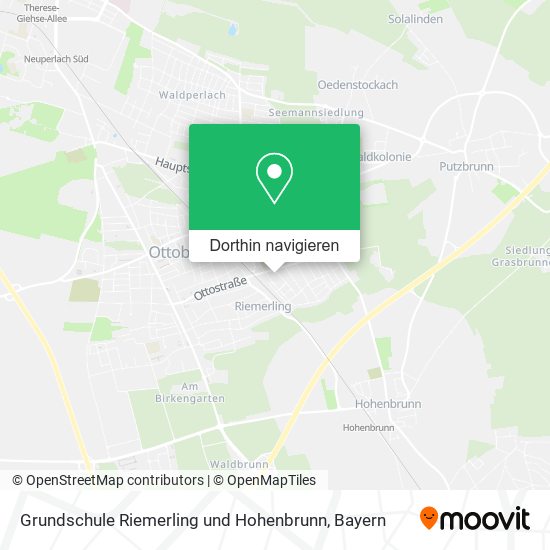 Grundschule Riemerling und Hohenbrunn Karte