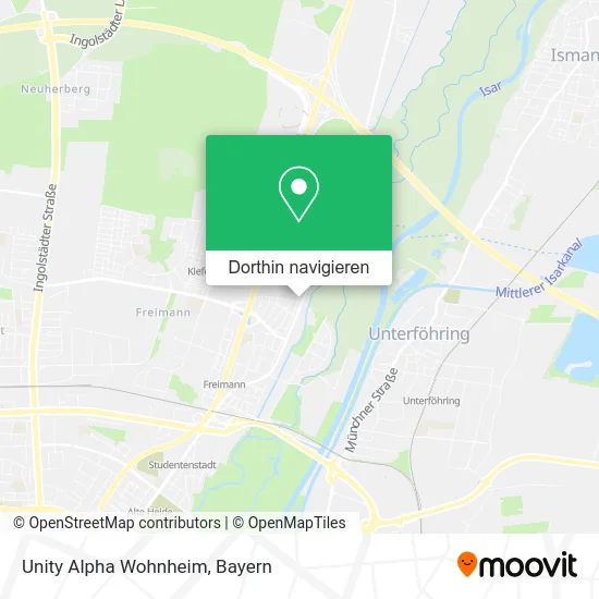 Unity Alpha Wohnheim Karte