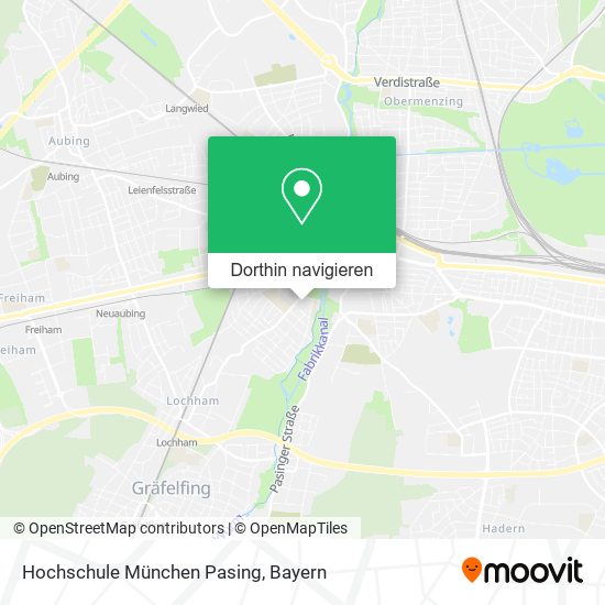 Hochschule München Pasing Karte