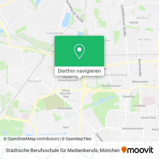 Städtische Berufsschule für Medienberufe Karte