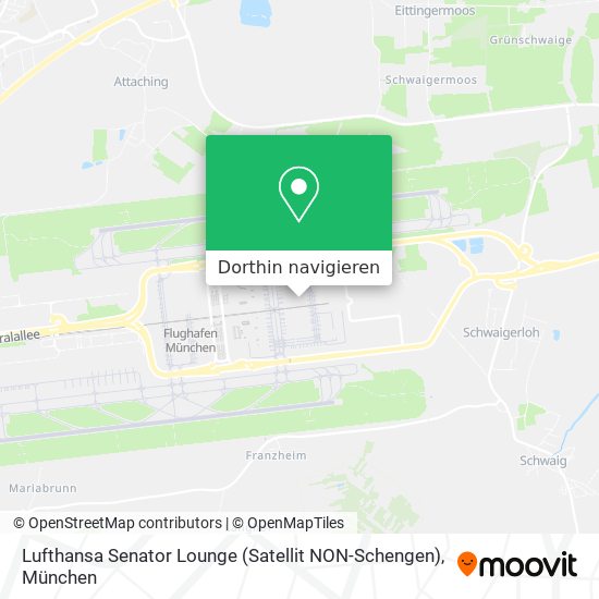Lufthansa Senator Lounge (Satellit NON-Schengen) Karte