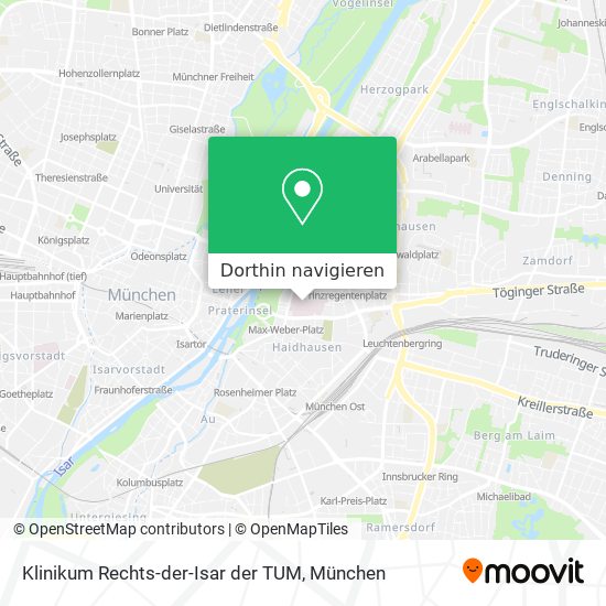 Klinikum Rechts-der-Isar der TUM Karte