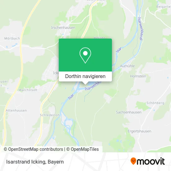 Isarstrand Icking Karte
