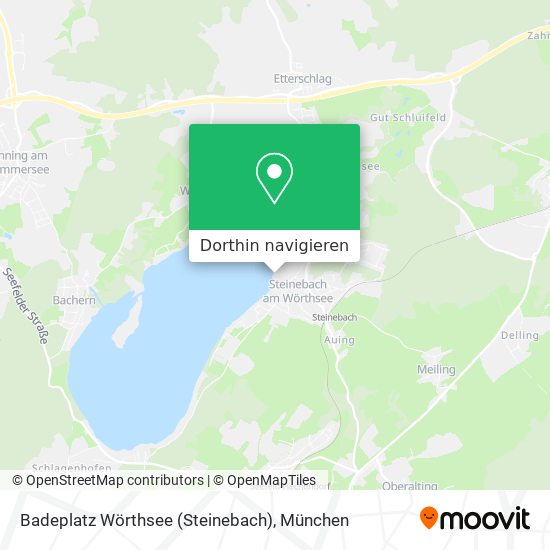 Badeplatz Wörthsee (Steinebach) Karte