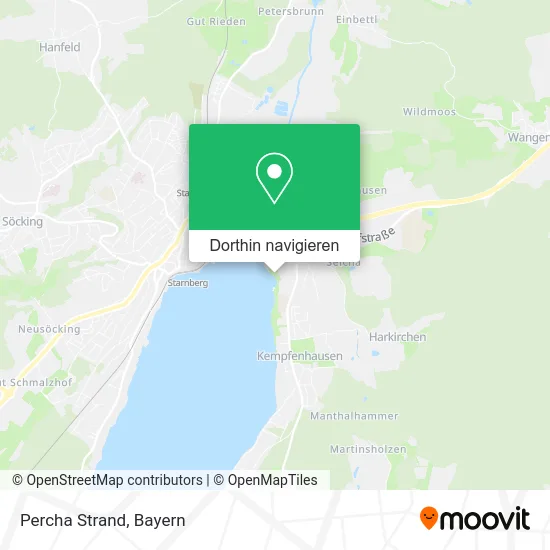 Percha Strand Karte